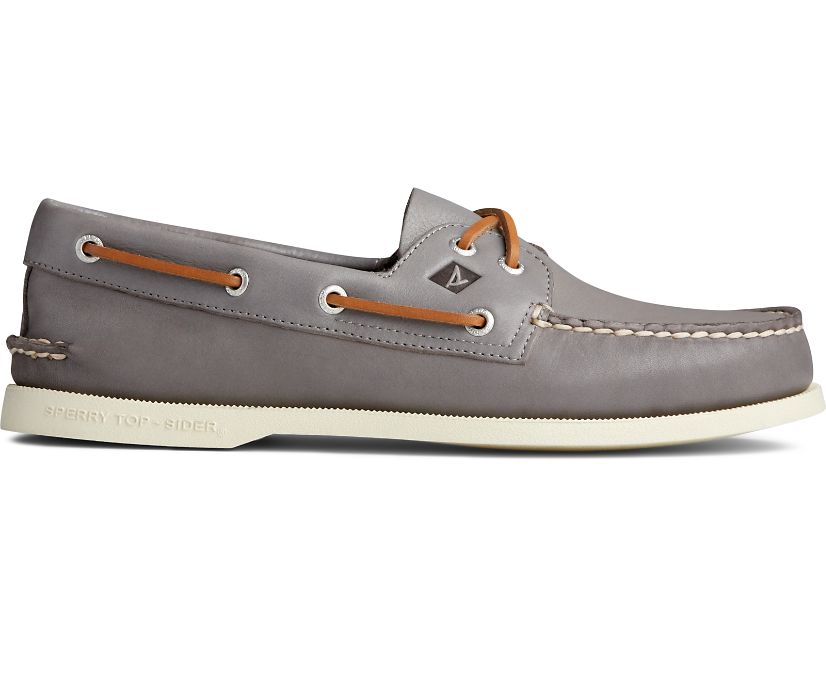 Sperry Authentic Original Whisper Boat Shoes - Men's Boat Shoes - Grey [YS2476539] Sperry Ireland